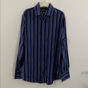 Banana Republic. Striped button down. Large